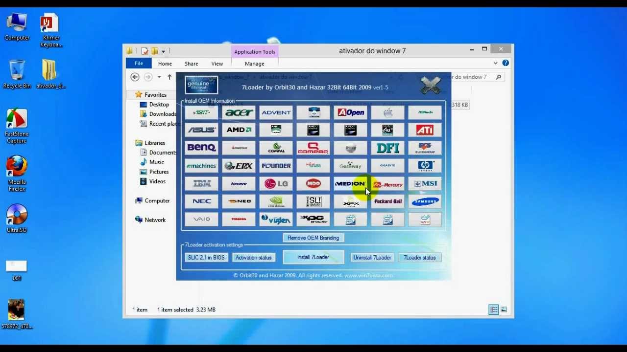 Windows 7 loader by hazar 1.6 download